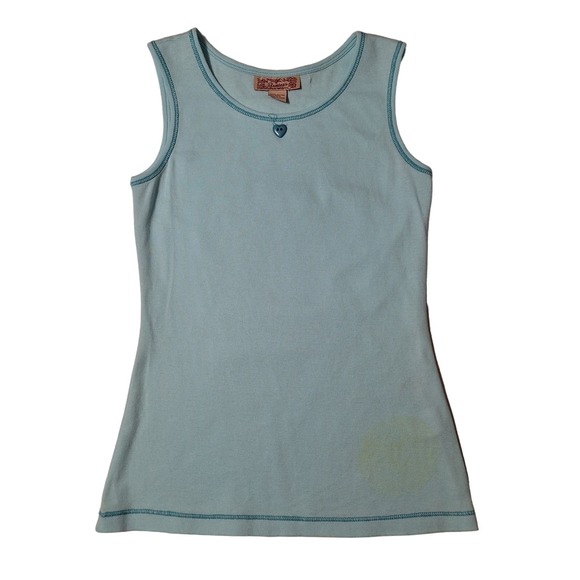 Beautees two-piece short-sleeved heart print hoodie and solid tank top set - Picture 10 of 14